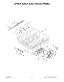 Upper rack and track parts