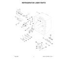 KitchenAid KRFC300EBS04 refrigerator liner parts diagram