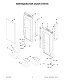Refrigerator door parts