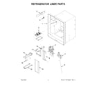 Whirlpool WRF555SDFZ14 refrigerator liner parts diagram