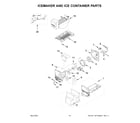 Whirlpool WRF555SDFZ14 icemaker and ice container parts diagram