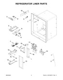 Refrigerator liner parts
