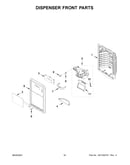 Dispenser front parts