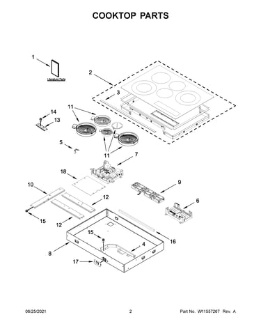 Cooktop parts