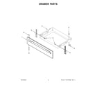 Whirlpool WEE515S0LB0 drawer parts diagram