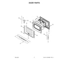 Whirlpool YWEE515S0LS0 door parts diagram