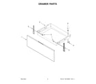 Whirlpool YWEE515S0LS0 drawer parts diagram