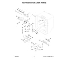 Whirlpool WRF540CWHZ06 refrigerator liner parts diagram