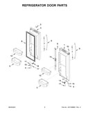Refrigerator door parts