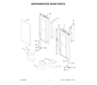 KitchenAid KRFC300EWH06 refrigerator door parts diagram