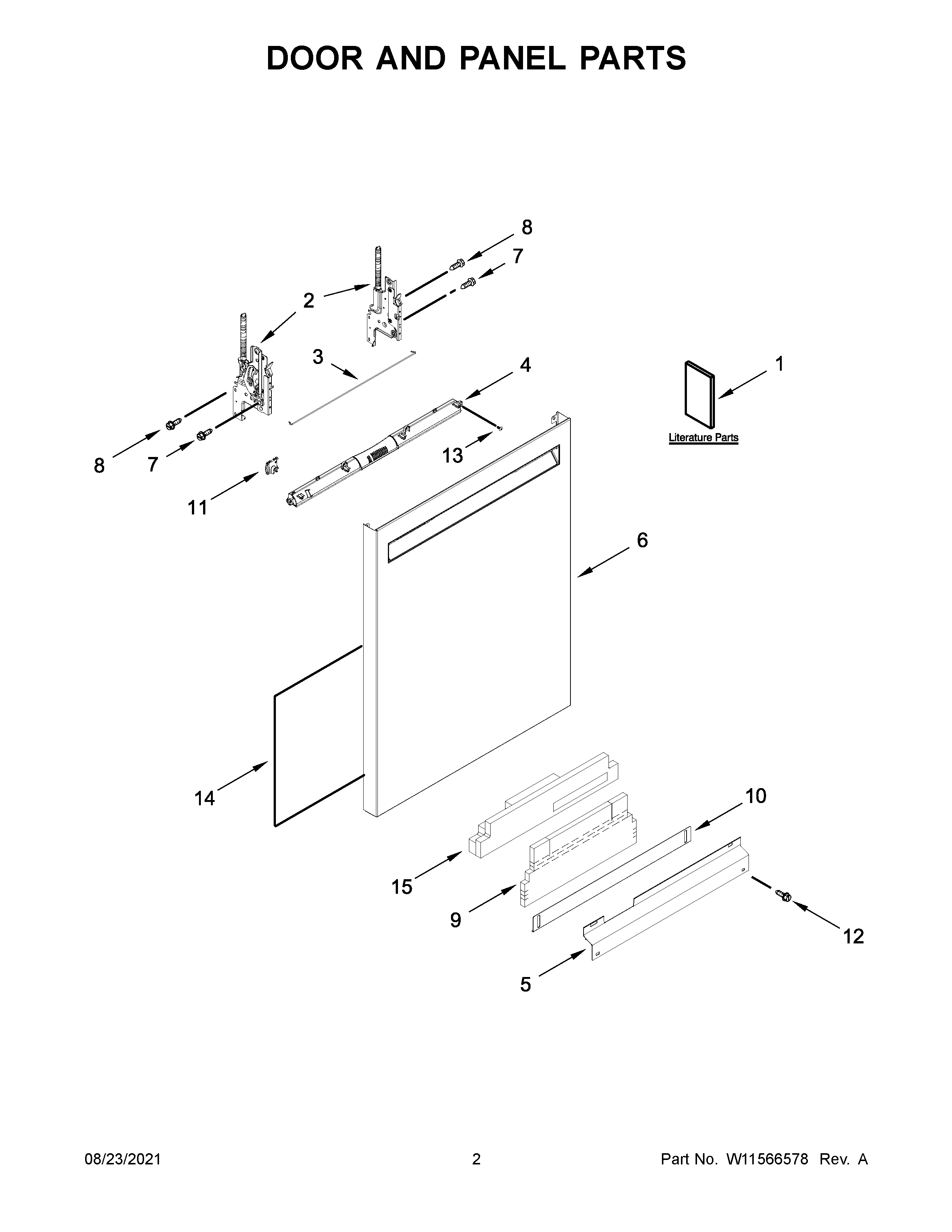 Door and panel parts