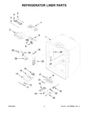 Refrigerator liner parts