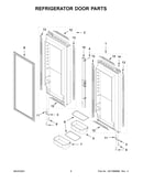 Refrigerator door parts