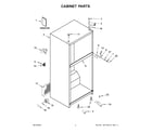 Whirlpool WRT519SZDG00 cabinet parts diagram