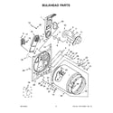 Maytag MEDC465HW0 bulkhead parts diagram