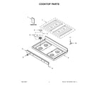 Whirlpool WFG515S0JS2 cooktop parts diagram