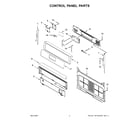 Whirlpool WFG515S0JS2 control panel parts diagram