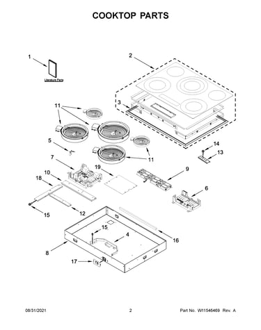 Cooktop parts