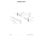 Whirlpool WEE745H0LZ1 drawer parts diagram