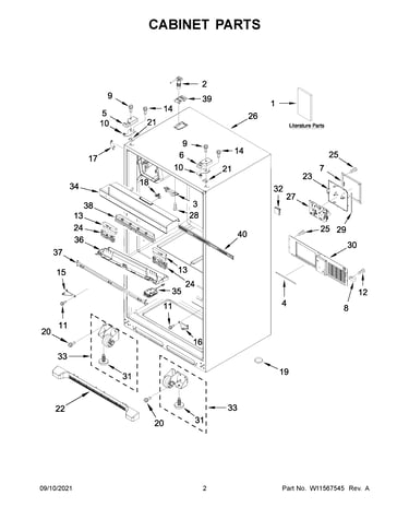 Cabinet parts