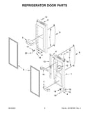 Refrigerator door parts