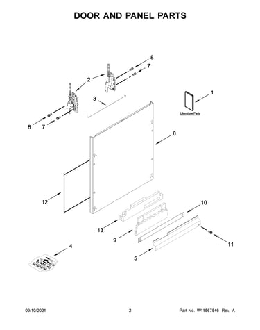 Door and panel parts