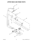 Upper wash and rinse parts