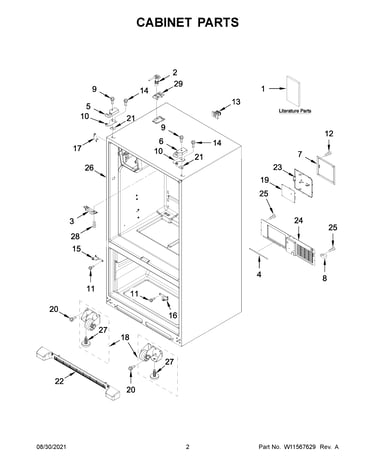 Cabinet parts