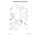 Maytag MFI2269FRW05 refrigerator liner parts diagram