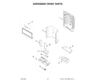 Maytag MFI2570FEB06 dispenser front parts diagram