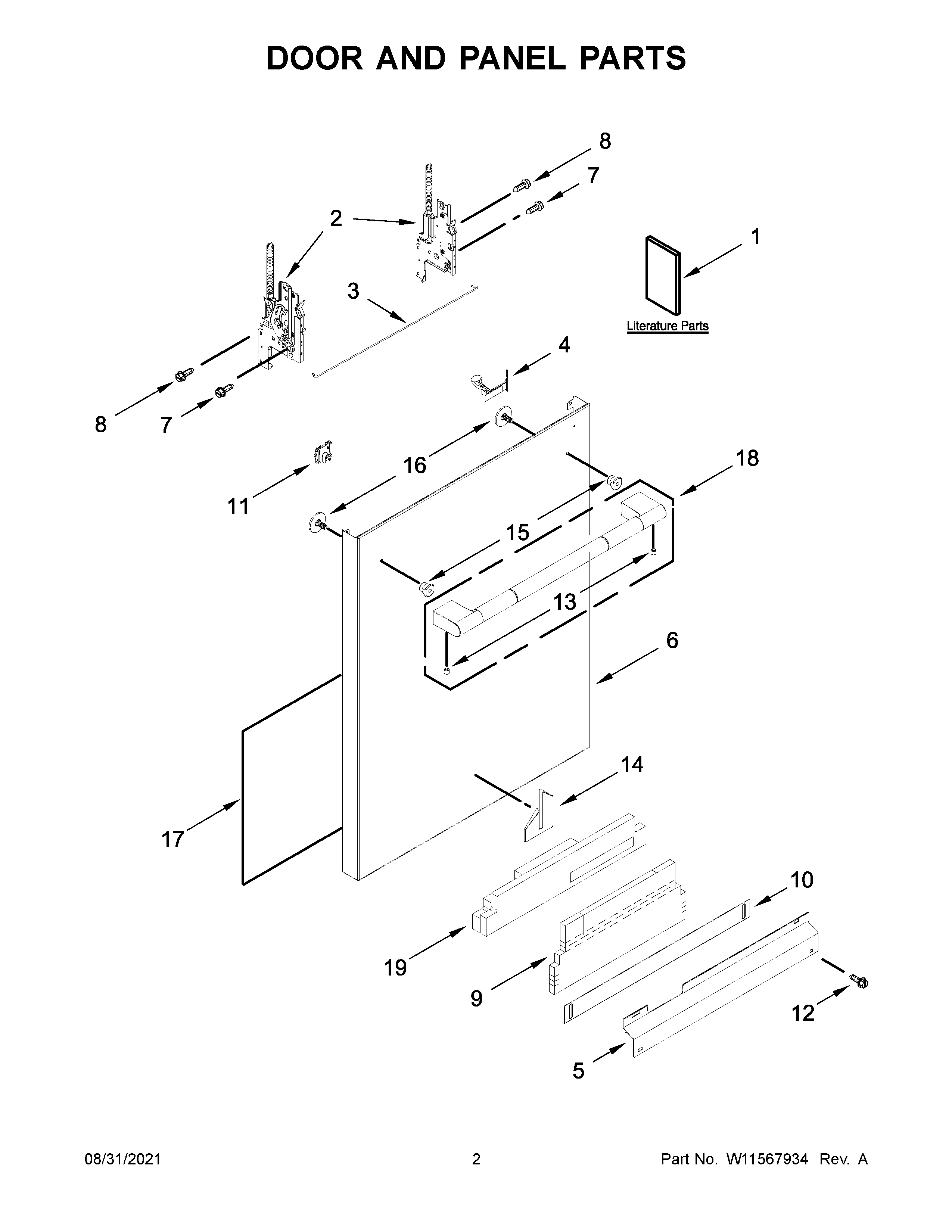 Door and panel parts