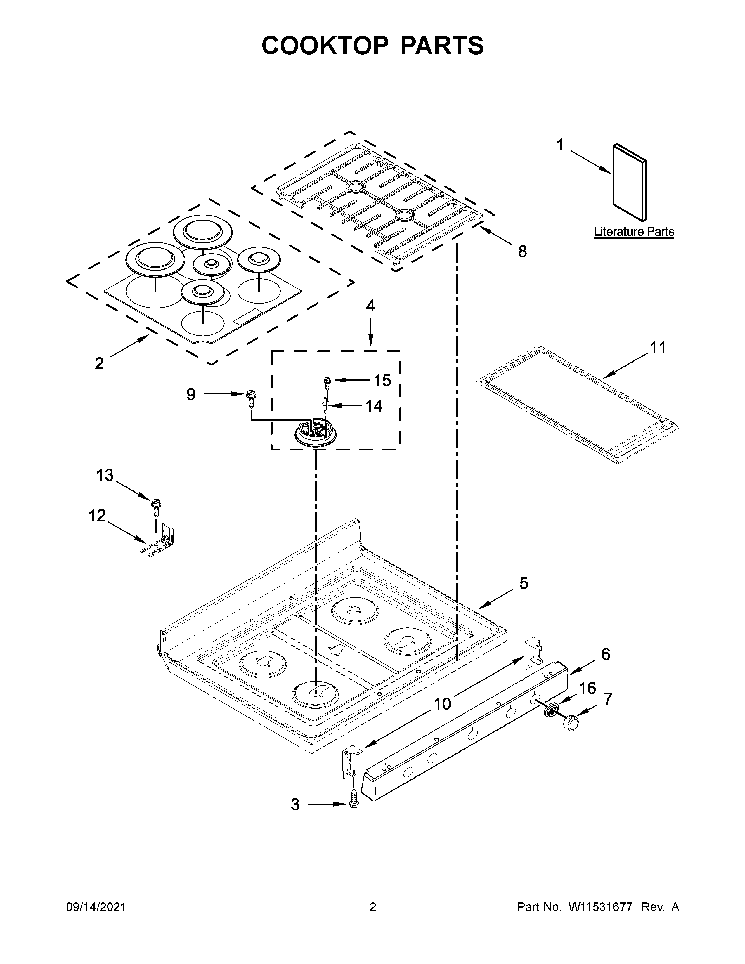 COOKTOP PARTS