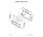 Whirlpool YWFE521S0HW2 control panel parts diagram