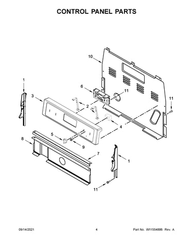 Control panel parts