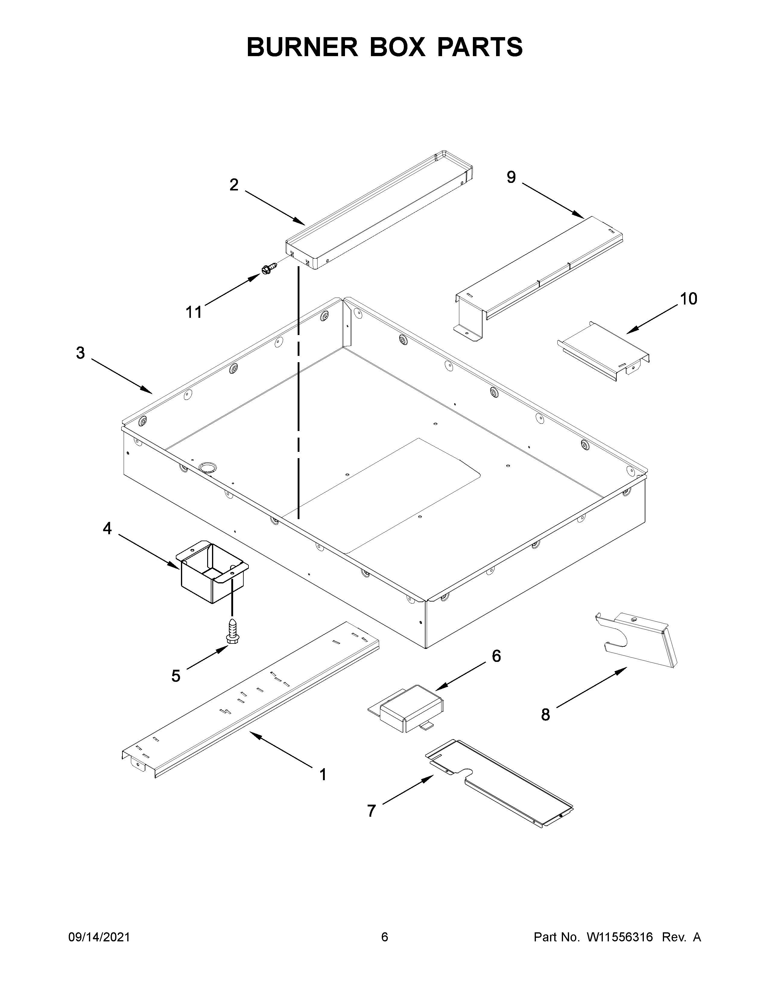 Burner box parts
