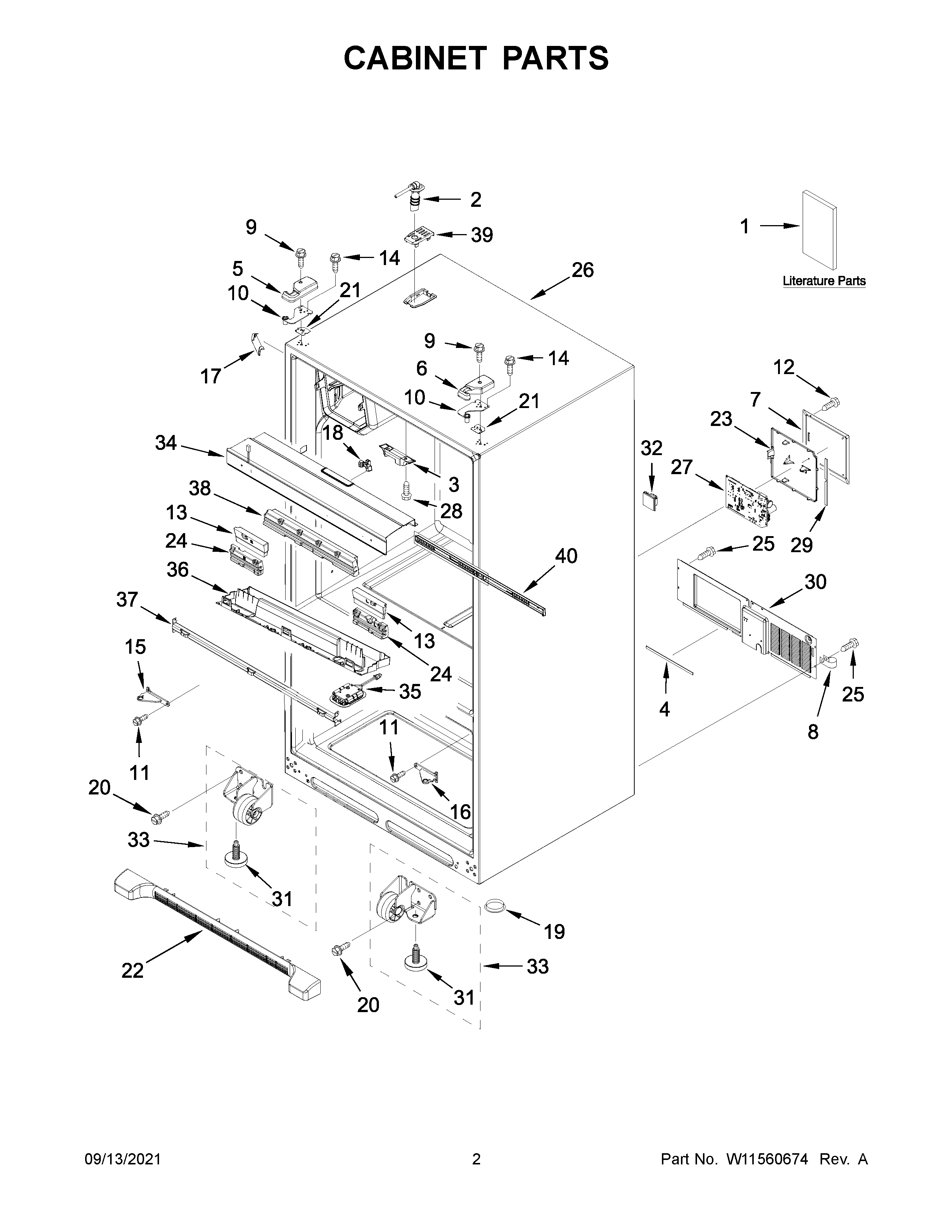 CABINET PARTS