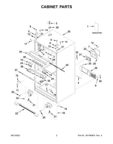 Cabinet parts