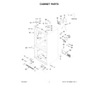 KitchenAid KRFC300EBS05 cabinet parts diagram