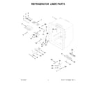 KitchenAid KRFC300EBS05 refrigerator liner parts diagram