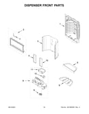 Dispenser front parts