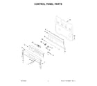 Whirlpool WFE975H0HV2 control panel parts diagram