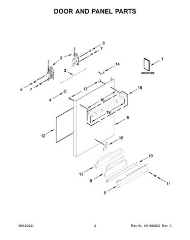 Door and panel parts