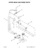 Upper wash and rinse parts
