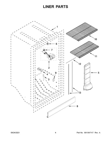 Liner parts