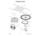 Whirlpool WMH78019HW6 turntable parts diagram