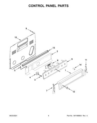 Control panel parts