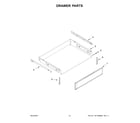 KitchenAid KFEG500EWH4 drawer parts diagram