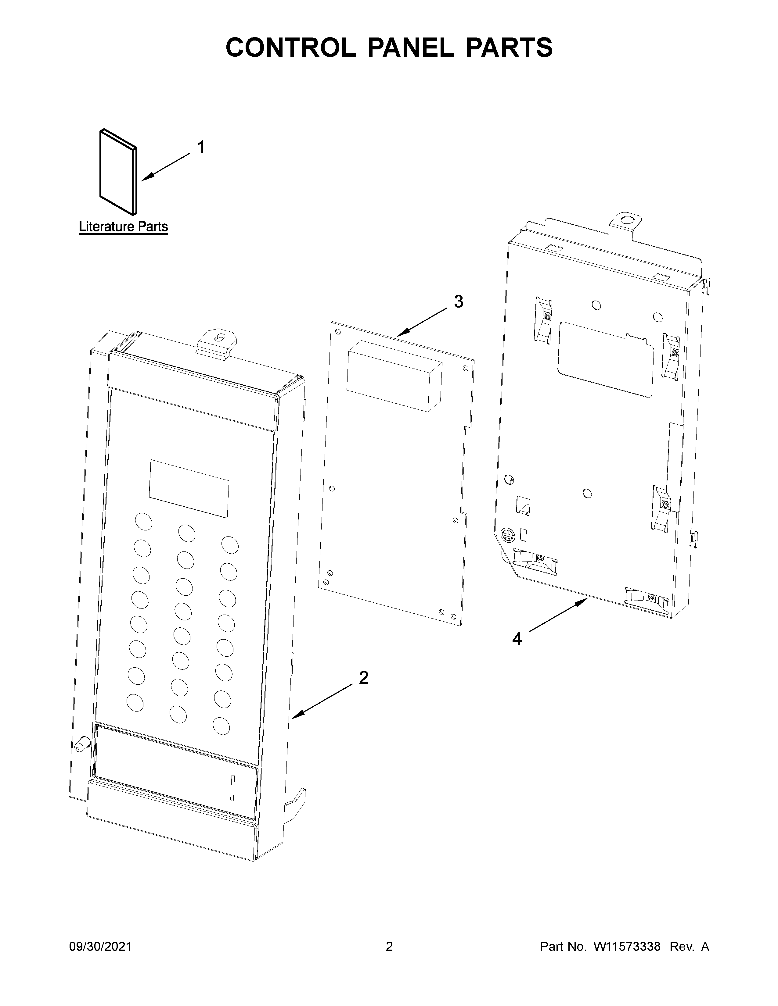 Control panel parts