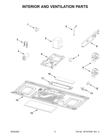 Interior and ventilation parts
