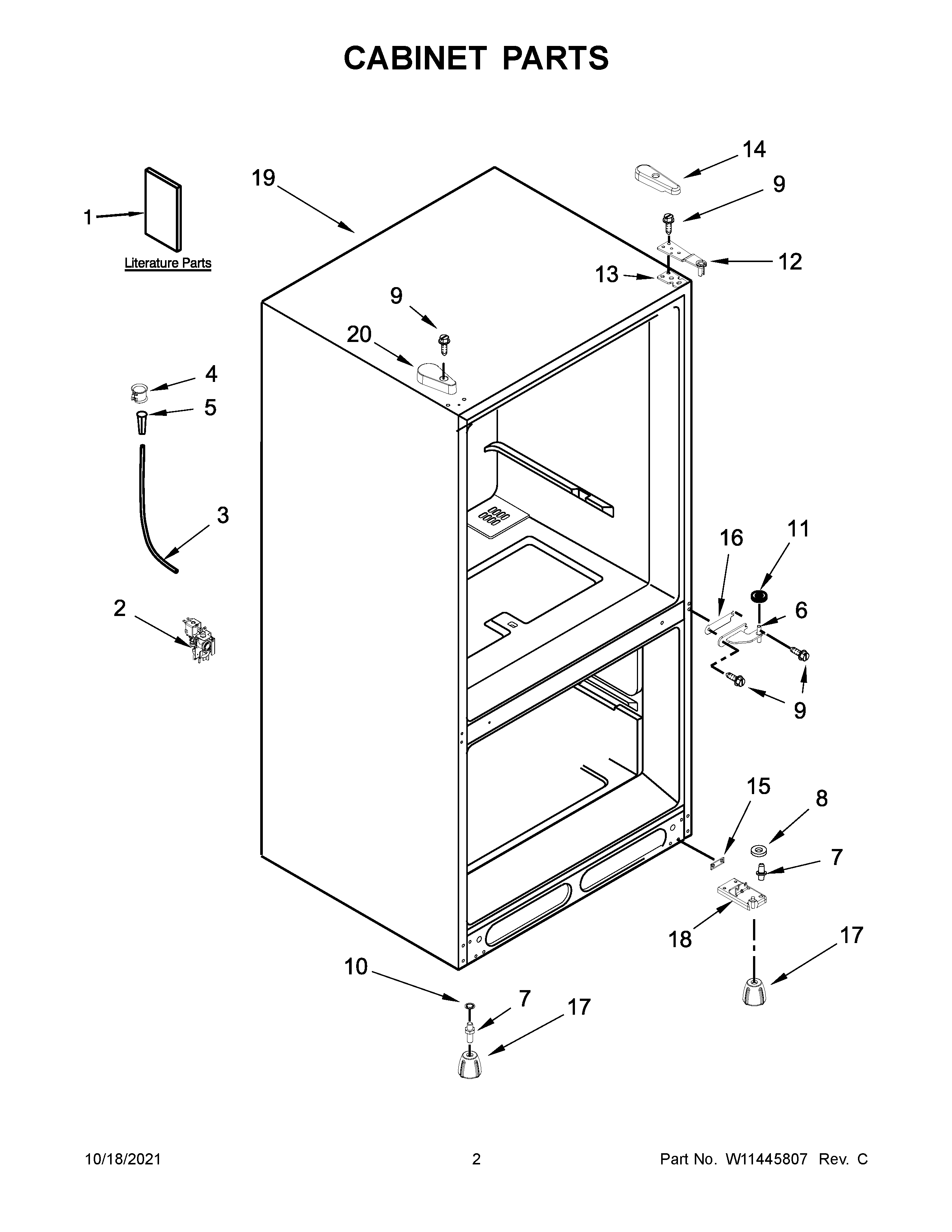 Cabinet parts